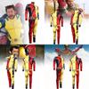 Mens 3d Deadpool And Wolverine Cosplay Suit In Vibrant Colors Made From Durable Polyester Fabric