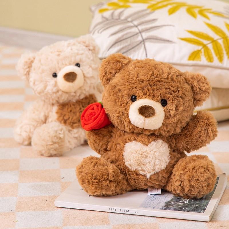 Plush Bear Teddy Toy Cartoon Animal Stuffed Doll Room Decoration Couple Gift
