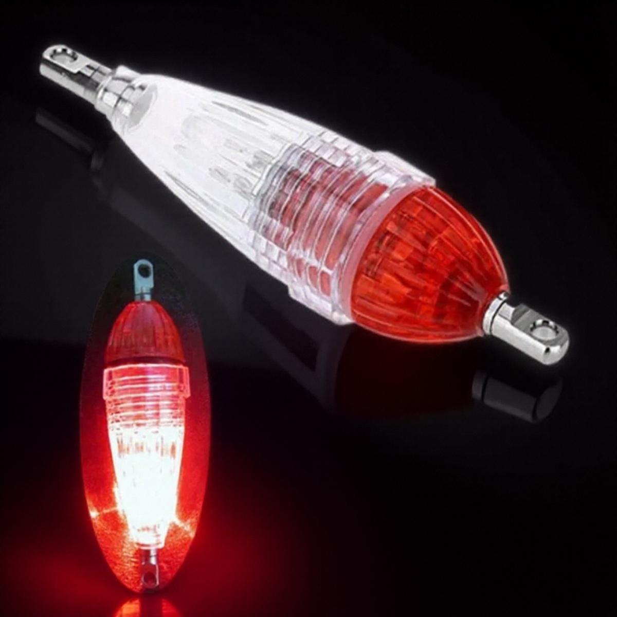 

Professional LED Fishing Light Bait Lure for Night Day Outdoor Fishing Solid Rust Proof Flashing Light Fishing Tool Accessories красный