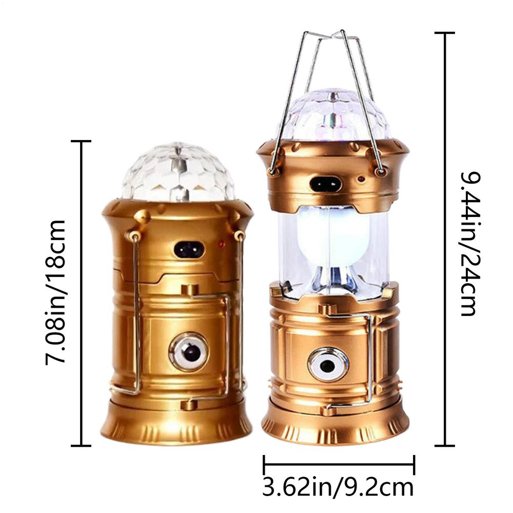 Rechargeable Camping Lantern LED Colorful Portable Lantern Multi-Purpose Party Lamp For Hiking Climbing Fishing Picnic Patio