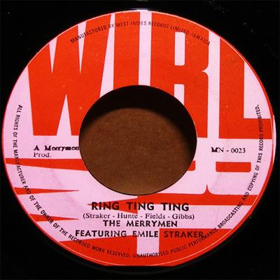7inch Record MERRYMEN EMILE STRAKER  Ring Ting Ting  Caribbean Boy NONE WIRL Jamaica Reggae Ska  Dub Used