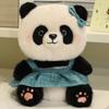 Good Quality Cartoon Panda Plush Toys Cute Elegant Cozy Panda Doll Wearing Princess Dress Sweater Kids Gift Multiple Styles