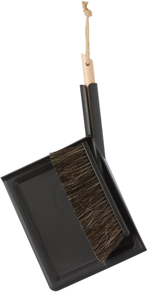 SMART SET DUSTPAN&BRUSH Broom, dustpan, convenient, stylish, BLACK, SM-005BK