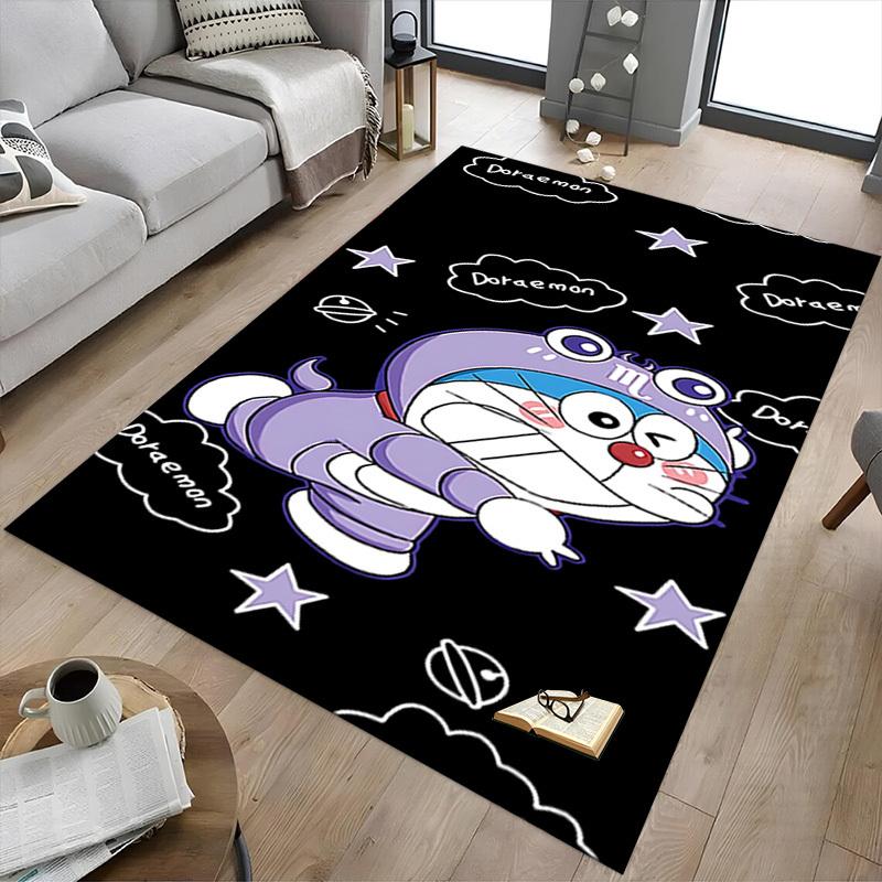 1pc Doraemon astronaut Carpet Anti Slip Polyester Floor Mat for office.Bedroom