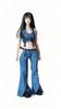 HAMRETHYPPZ 16 Scale Costume for 16 Scale Figures, Female Denim Locomotive Outfit, Sexy Denim Suit, Bell Pants, and Low-Curve Top (Body, Head, Shoes,
