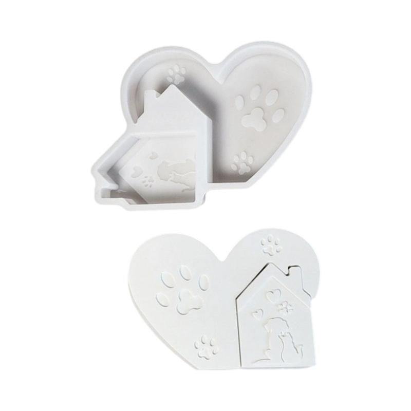 

Heart House Silicone Candle Molds Food Grade Silicone Heat Resistant for Epoxy Resin Craft Candle Soap Home Decoration 1