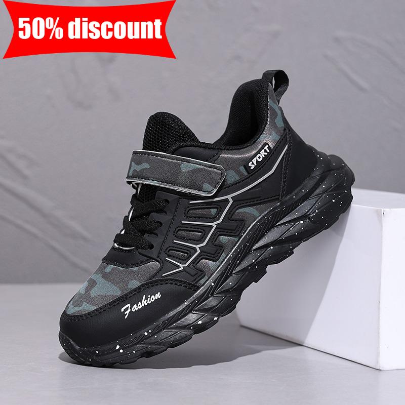 Childrens Sports Shoes Mesh Casual Comfortable Soft Sole Outdoor Boys Jogging Shoes New Anti Slip Rebound Walking Shoes