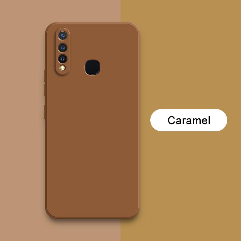 Square Liquid Phone Case for VIVO U3 U10 U20 U3X X Camera Protective Soft Silicone 360 Shockproof Mobile Cover Housing