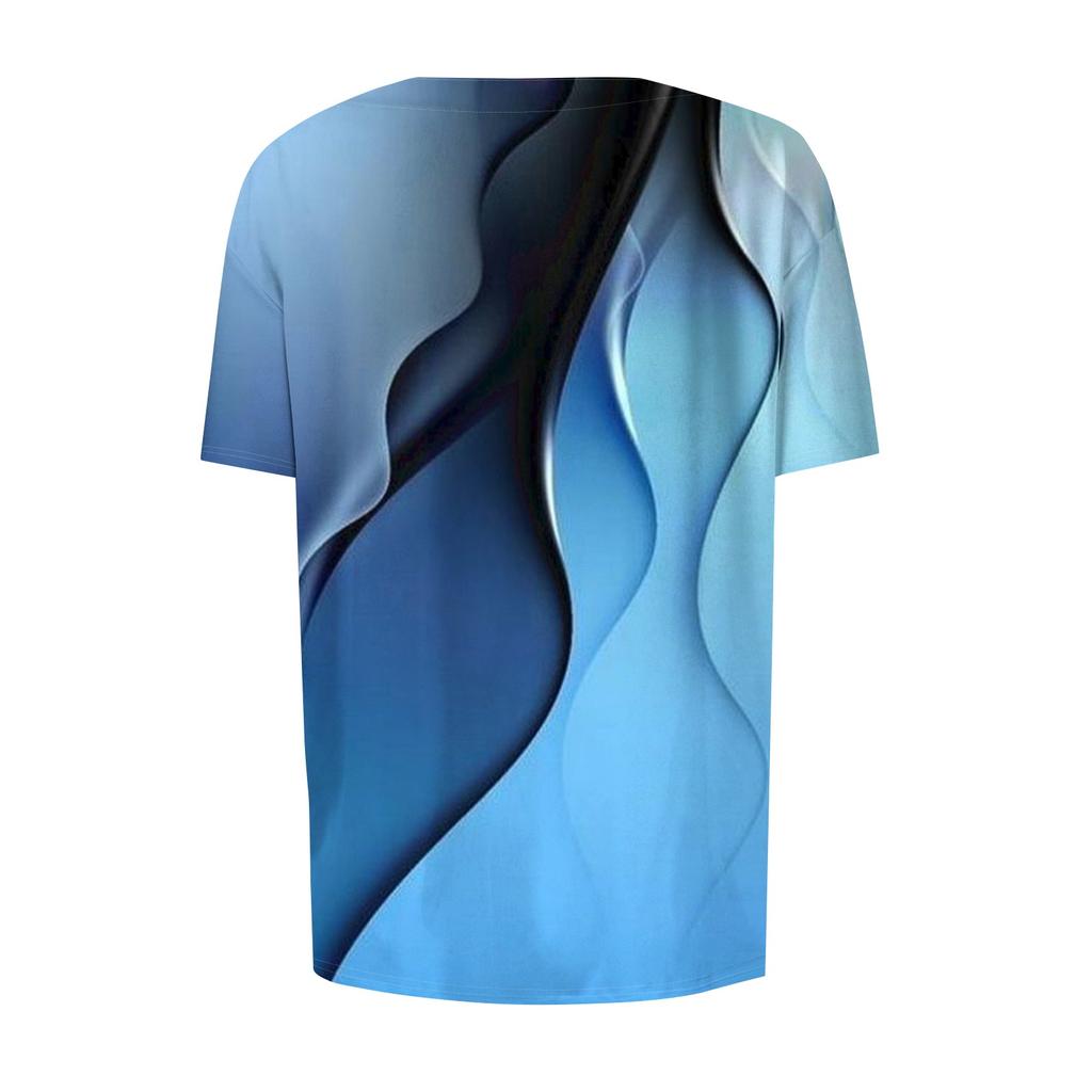 Women's Short Sleeved Patterned Pockets, Work Print Stand Up Collar, Single Breasted Protective Clothing, Cardigan Jacket, Top