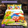 Personalized 3Pcs Bedding SetEl Payaso Plim Plim Custom Text Duvet Cover Pillowcase Set Bedroom Gift