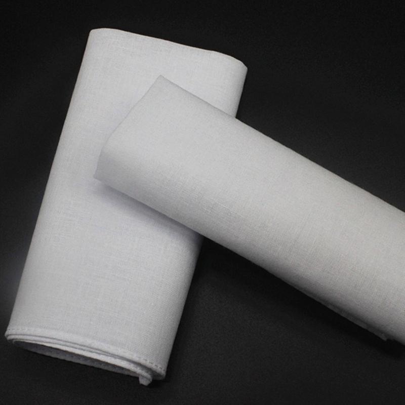 10pcs Men White Handkerchiefs From Soft Cotton Handkerchief for Maintaining Cleanliness and Fashionable