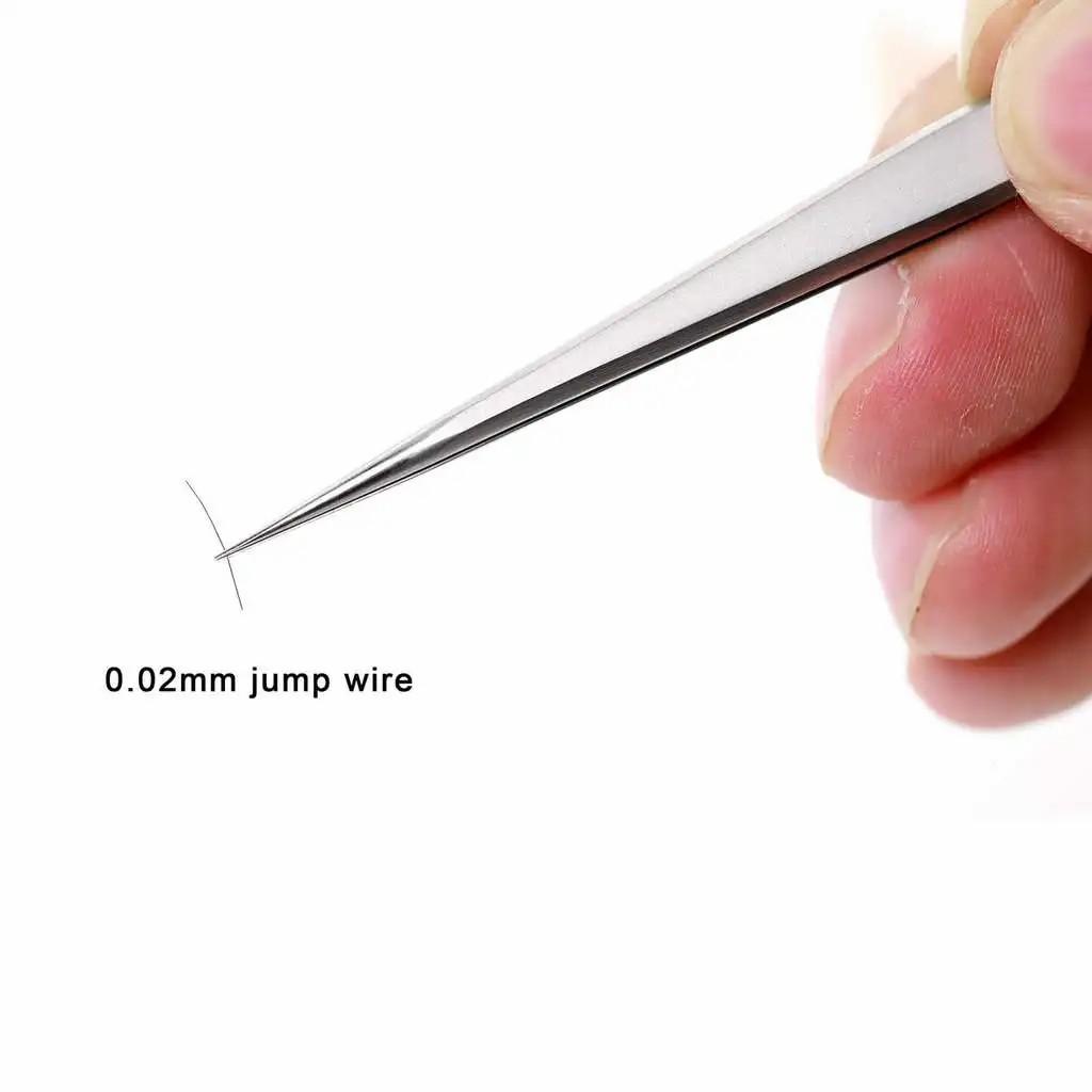 

2UUL TW11 Tweezer for Phone CPU Welding Repair IC Chip Clamping Hand Tools Type A