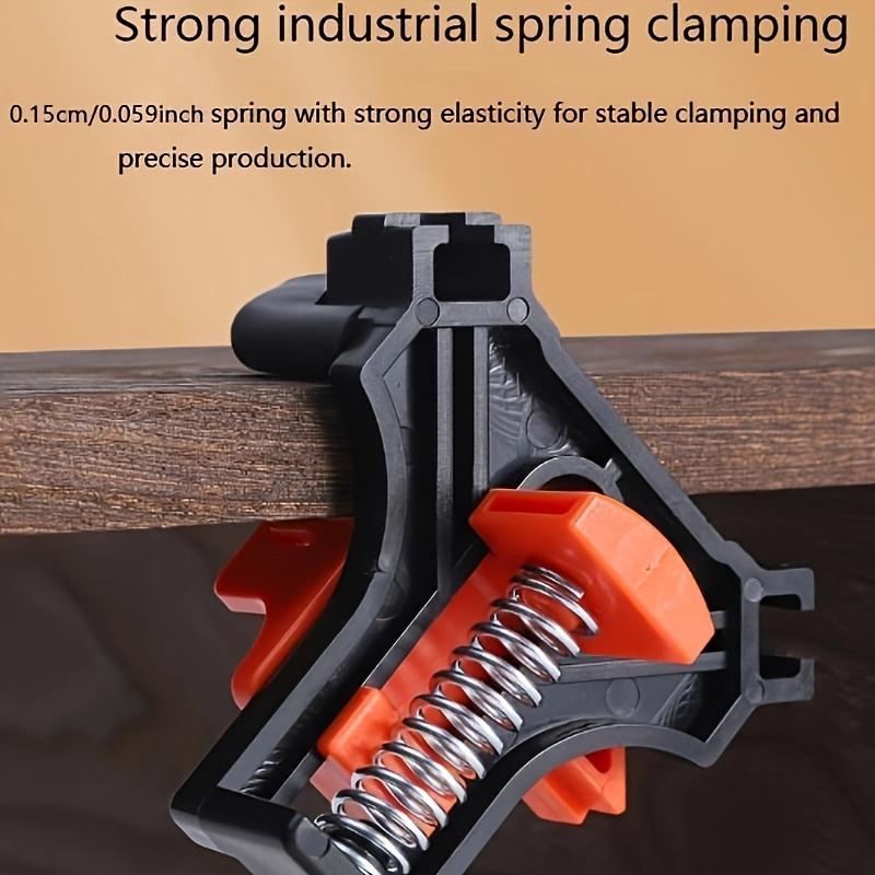 4 Stück Verstellbare Eckklemmen-Strapazierfähiger Kunststoff, 90-Grad-Winkelgriffe für Holzbearbeitung, Wiederverwendbare Holzbefestigungswerkzeuge, Schneidwerkzeugzubehör
