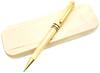 Daisybee Wooden Ballpoint Desktop Ballpoint Pen with Black Natural Maple Wood Pen, Boxed, Gift, Case, Oil-Based, Lead,