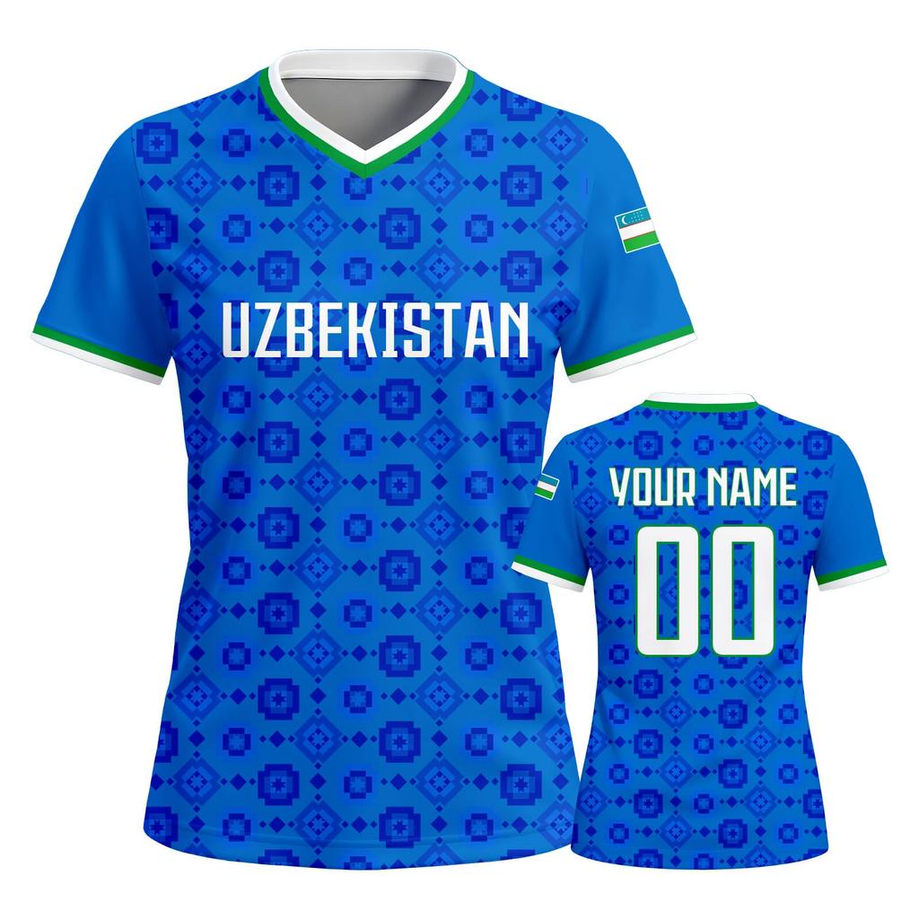 Women Custom Soccer Jersey Personalized Team Name Number Short Sleeve Athletic Sports Shirt for Match Training Tournament