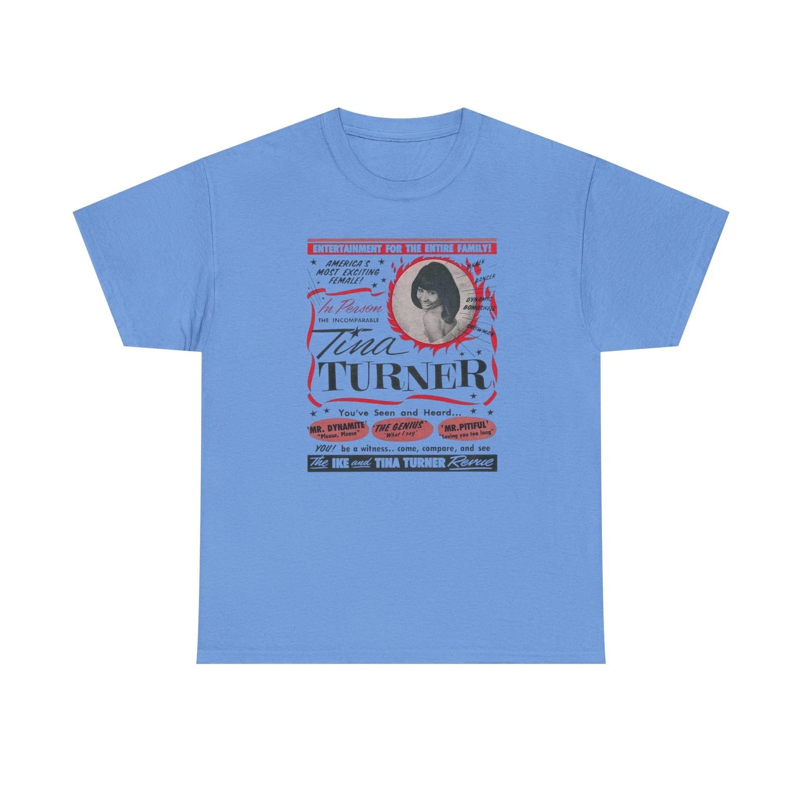 Tina Turner Unisex Heavy Cotton T-Shirt, Classic Music Fan Gift, Concert Tee M