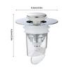 Bathroom Sink Drain Strainer ABS Plastic Pop Up Stopper for 1.29 1.65 Inch Diameter Sink Drain Holes