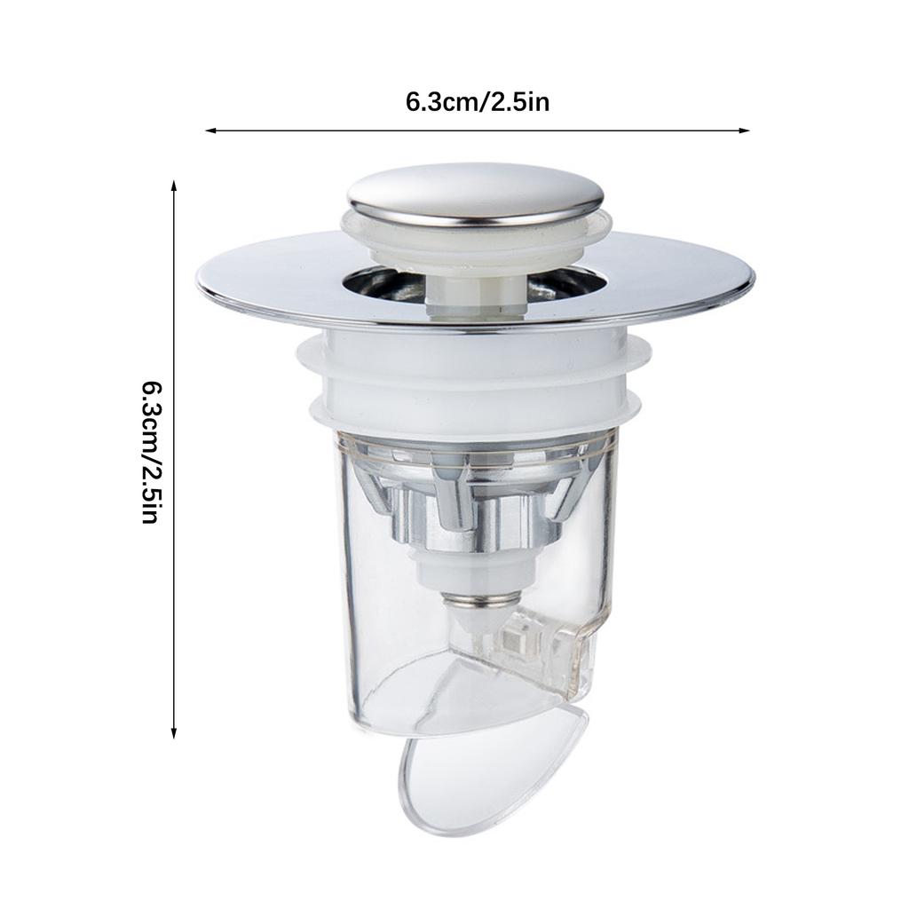 Bathroom Sink Drain Strainer ABS Plastic Pop Up Stopper for 1.29 1.65 Inch Diameter Sink Drain Holes