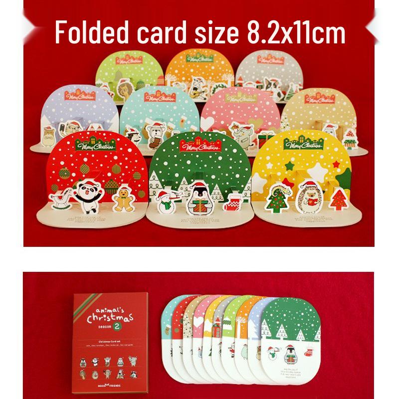 3D Christmas Music Greeting Card - Mini Cartoon Design for Children