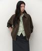 Musinsa Standard Woman Women'S Synthetic Suede Blouson Jacket [Dark Brown]