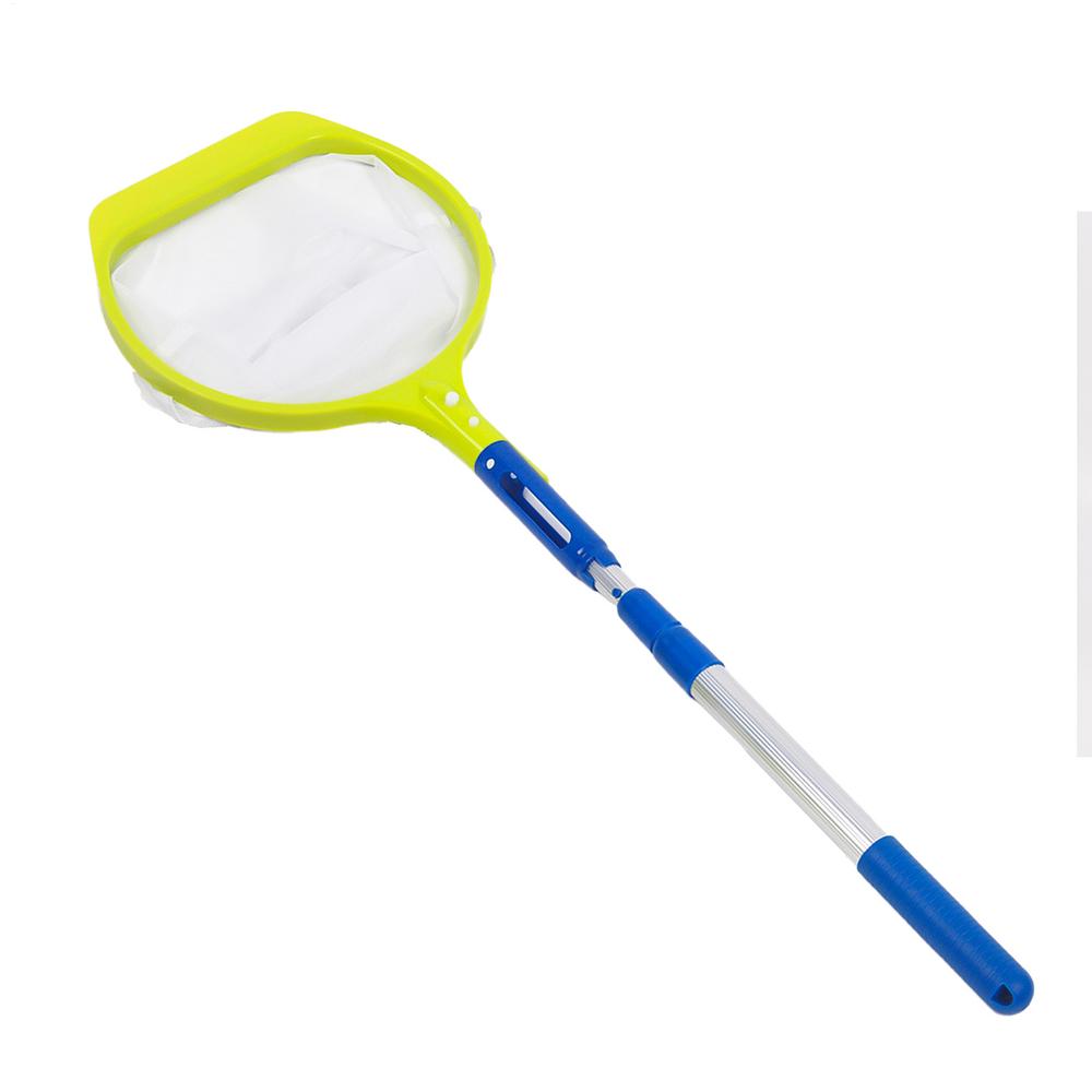 Pool Net Skimmer Fine Mesh Leaf Skimmer Netting Fine Mesh Debris Cleaning Equipment Netting Basket With Retractable Pole