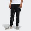 Adidas Originals Trefoil Contrast Stitch Velvet-Lined Warm Cuff Joggers Men Bottoms Black GN3888
