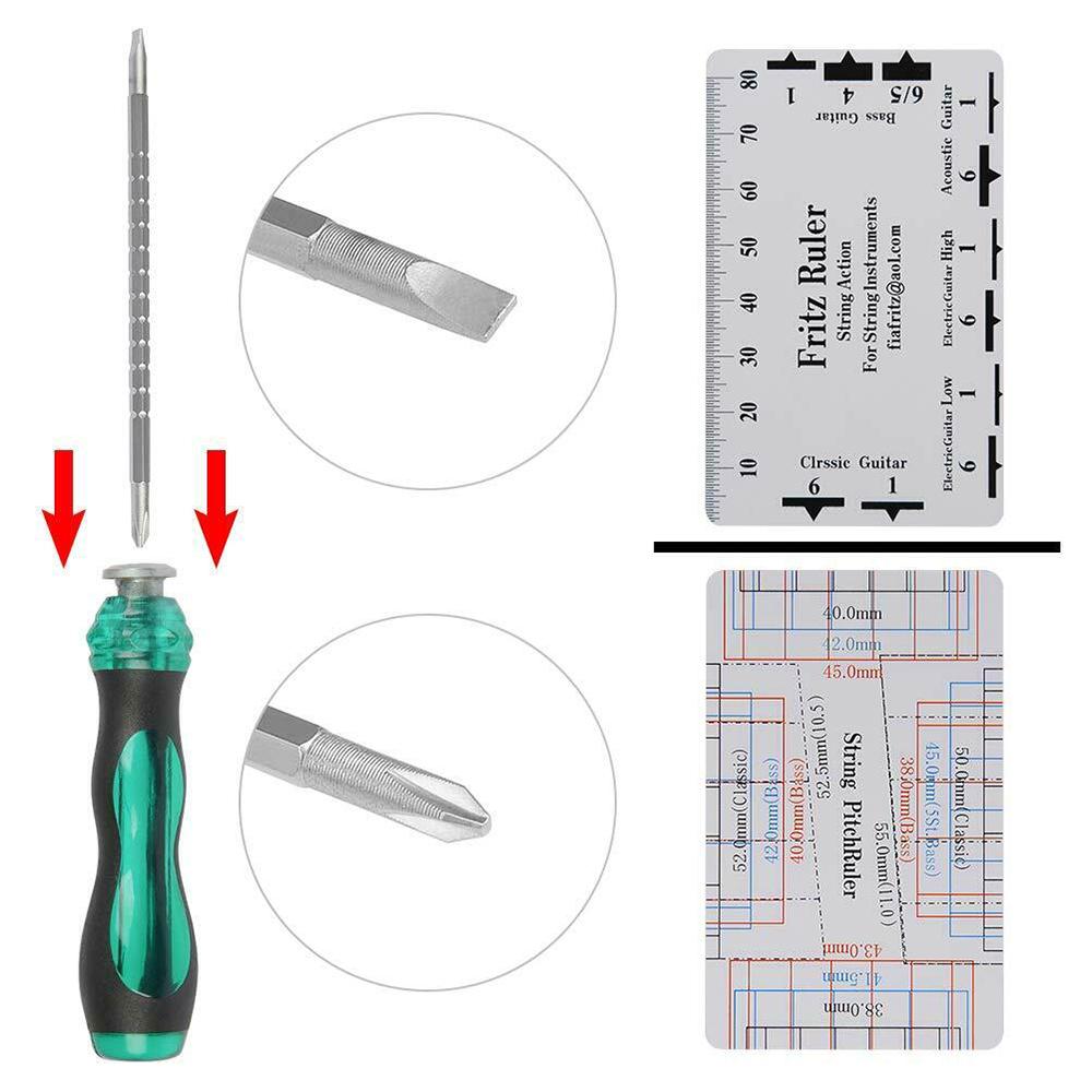 Zestaw do naprawy gitary Zestaw do pielęgnacji gitary Zestaw narzędzi do konserwacji Akcesoria do czyszczenia
