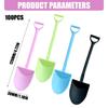 Party Dessert Set 100 Count Sleeved, Disposable Plastic Mini Shovel Set for Cake Tasting, Family Treat Tables and Office Sharing Use