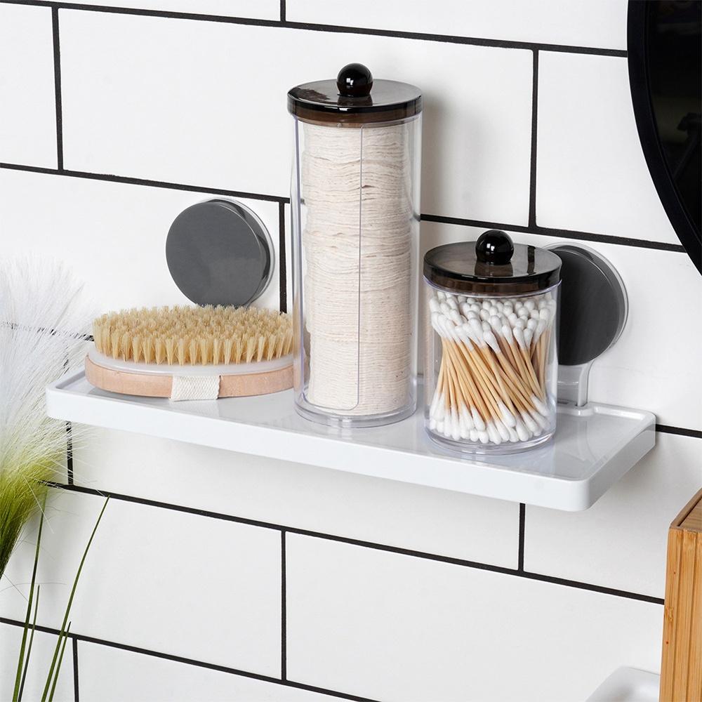 Bathroom Suction Cup Wall Shelf for Shower for Cosmetics and Accessories