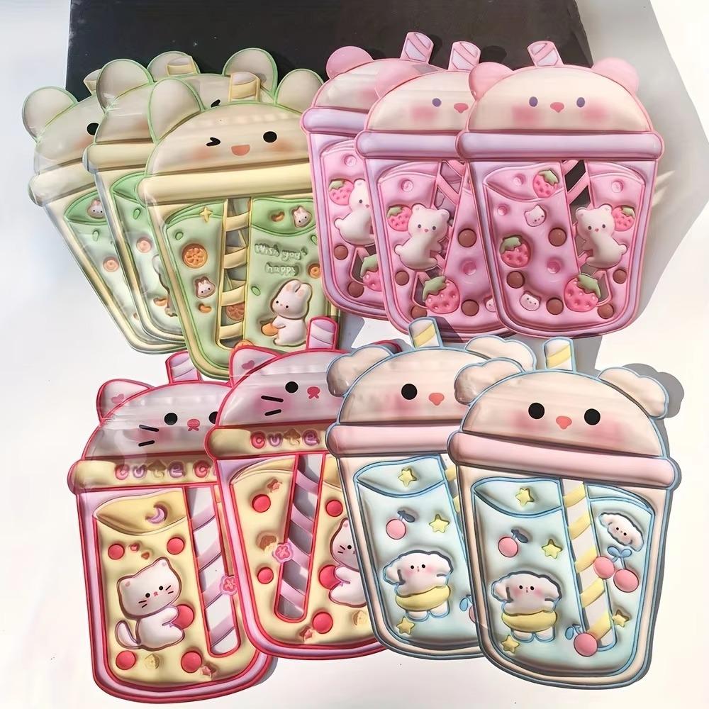 20pcs 3D Goodies Sealed Bags Bear Wrapping Bags Cute Self-sealing Bags New Year Gift