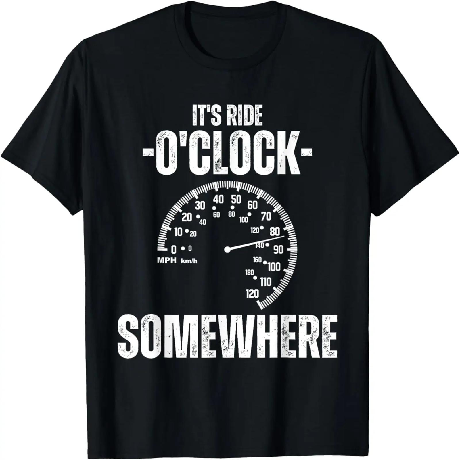 Biker Its Ride O Clock Somewhere Funny Motorcycle T-Shirt XXXXXL разноцветный