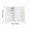 100 Sets Watch Hands Replacement Silver Finish Luminous Watch Hands  Timepiece Enhancement