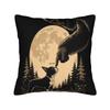 Fun Hand Boop Nose Bigfoot Cat Under Full Moon Night Lovers Pillow Case  Comfy Pillow Cover For Wedding Party Trendy Pillowcases