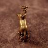 Brass Horse Statue Cloud Base Antique Luck Decor Feng Shui Success Desk Ornament Zodiac Animal Collectible Zodiac Collectible