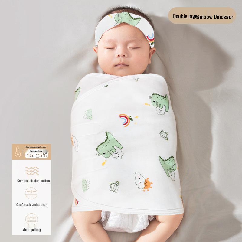 

Спальный мешок для новорожденных против испуга: Легкое пеленальное одеяло для весны/лета. 35x80cm