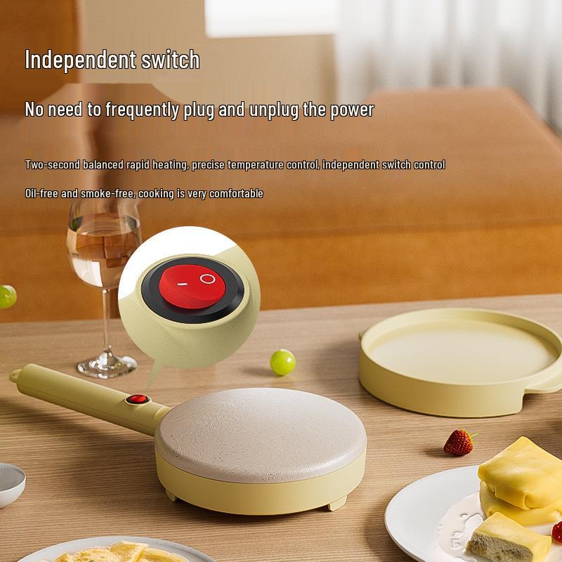 Non-Stick Crepe & Spring Roll Maker: Electric Griddle for Home Use