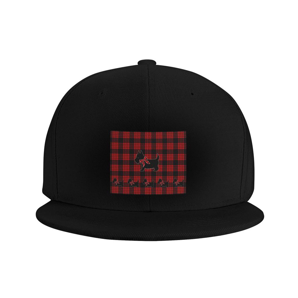 Black Scottie Dog Plaid Tartan Scottish Terrier LoverBaseball Caps Snapback Baseball Hats Casual Casquette Outdoor Unisex