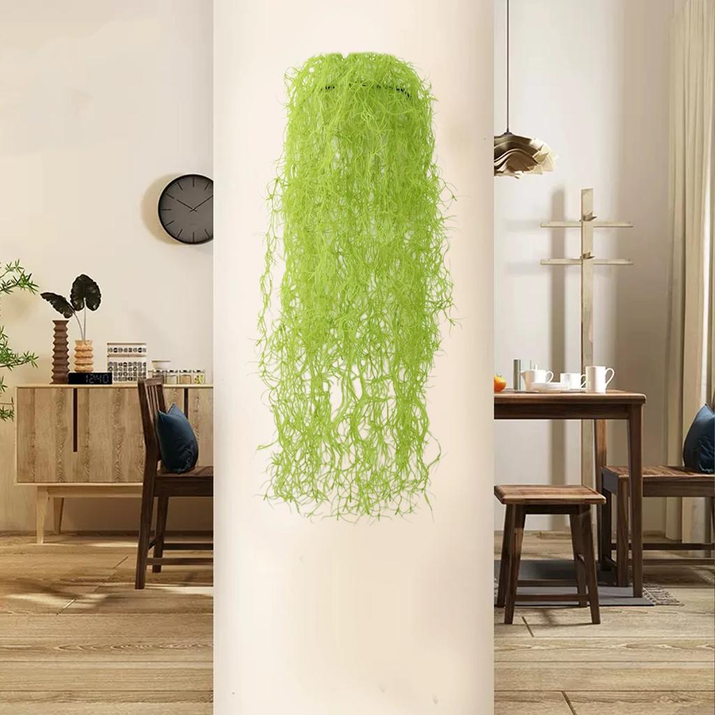 Realistic Spanish Moss Home Living Room Office Decor 107 Cm Plastic High-quality Lifelike Green Artificial Hanging Moss Garland