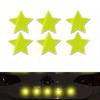 10pcs Large Five Pointed Star Shaped Car Sticker - Outdoor Sports Cycling Reflective Warning Safety Cover Anti-collision Sticker