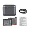 Battery Charger with 2 Battery Channels Charging Box with USB Port Pocket Charging Case with