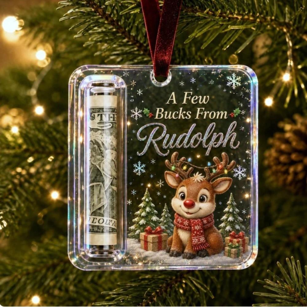 Acrylic Cash Gift Box Hanging Style Treat Holder Ornament Money Holder Ornament for Gift Giving