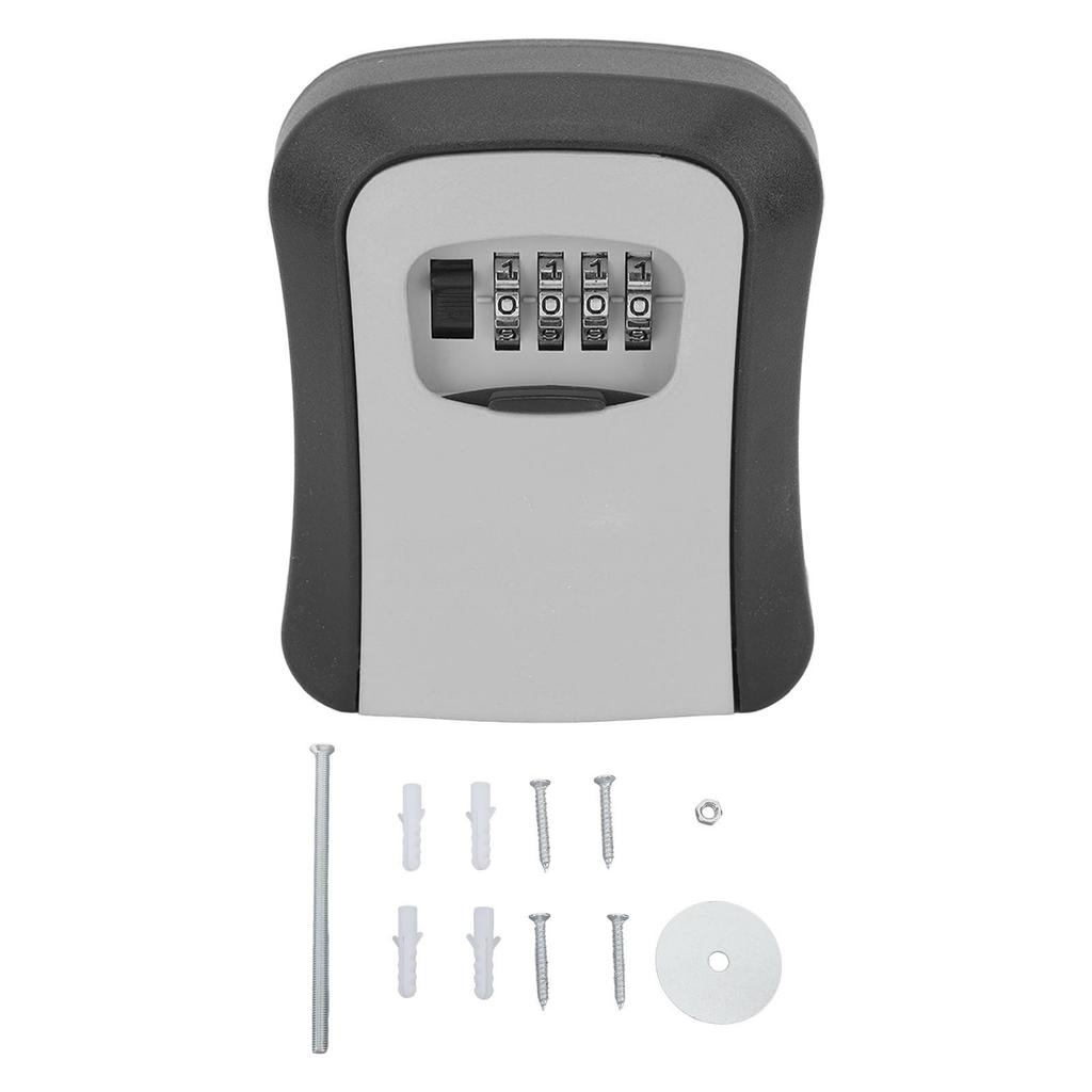 Key Lock Box Wall Mounted Combination Lockbox for Outside House Keys 5 Keys Capacity Key Safe Security Storage Lock Box