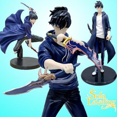 Solo Leveling Sung Jinwoo Anime Figur Mineral Dartal Level Up in Ken Shun Mizushino Actionfigur Sammlermodell Puppe Geschenke