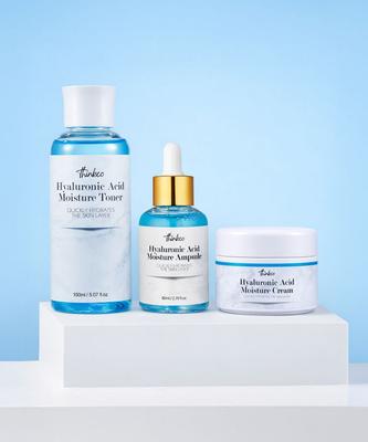 Thinko Hyaluronsäure Feuchtigkeits Toner/Ampulle/Creme 3-teiliges Hautpflege-Set