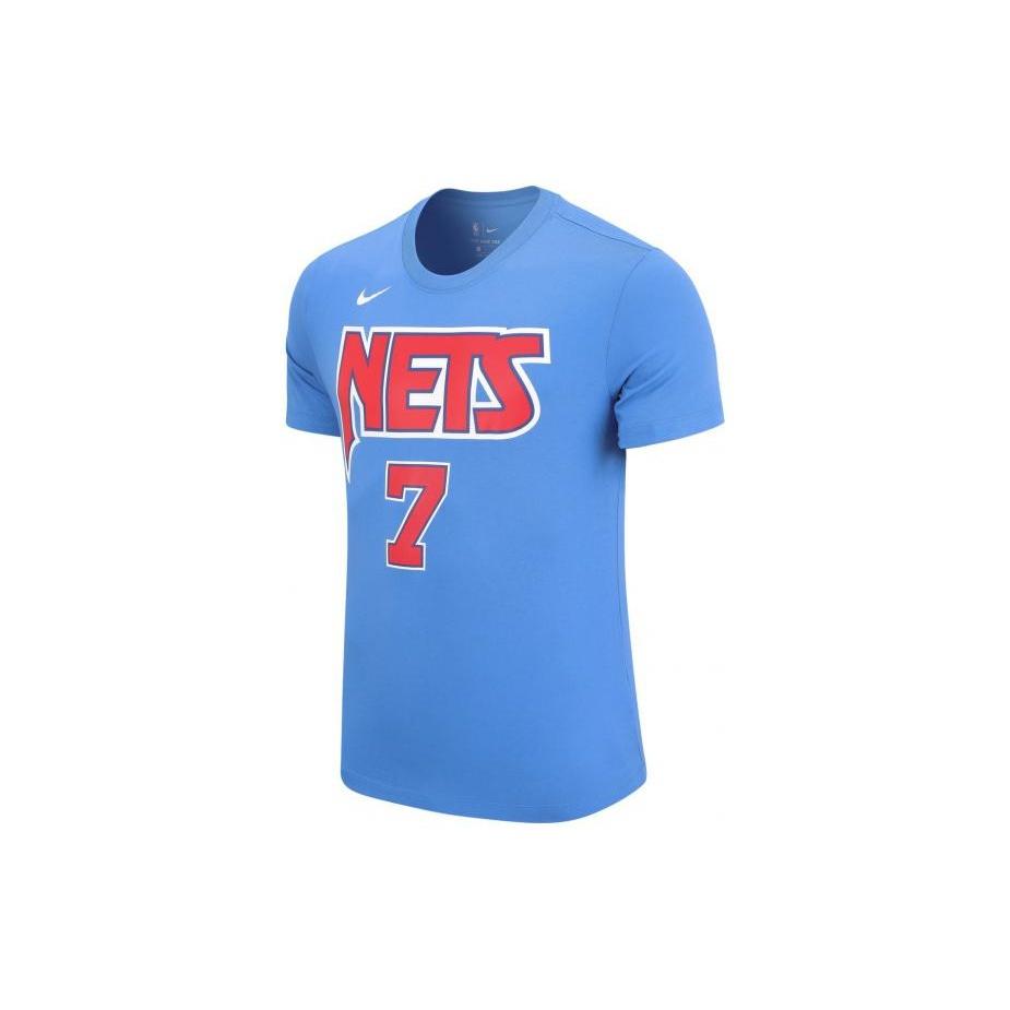 Men s Nike Brooklyn Nets Durant Classic Athleisure Casual Sports Short Sleeve Blue T-Shirt CT9909-404 L