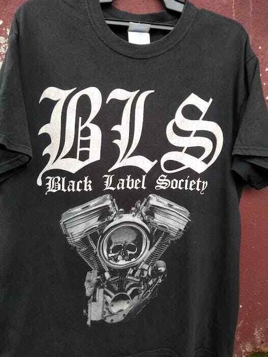 Black Label Society T Shirt Shot To Hell Rock Band basic black tee S