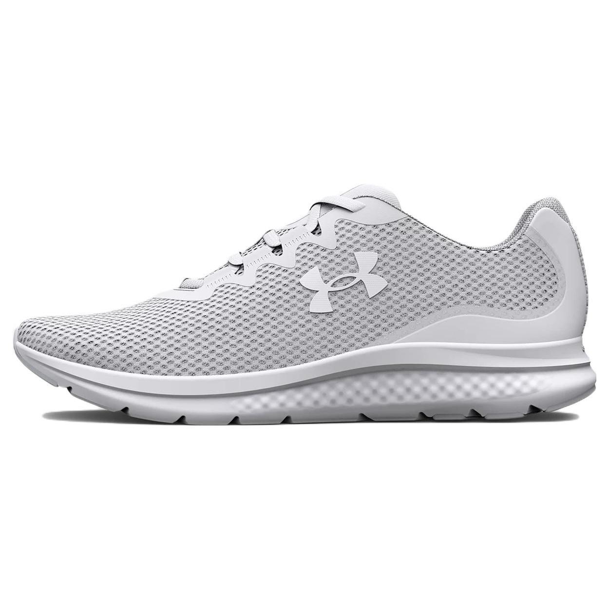 Under Armour Charged Impulse 3 Triple White Men s 3025421-100 EU 42.5