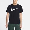 Nike Sportswear Swoosh Casual Printed Crew Neck Short Sleeve T-Shirt Men Tops Black DC5095-010