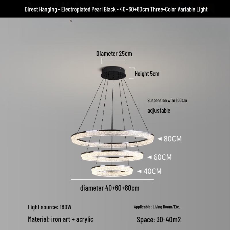Современная минималистичная светодиодная люстра-кольцо
