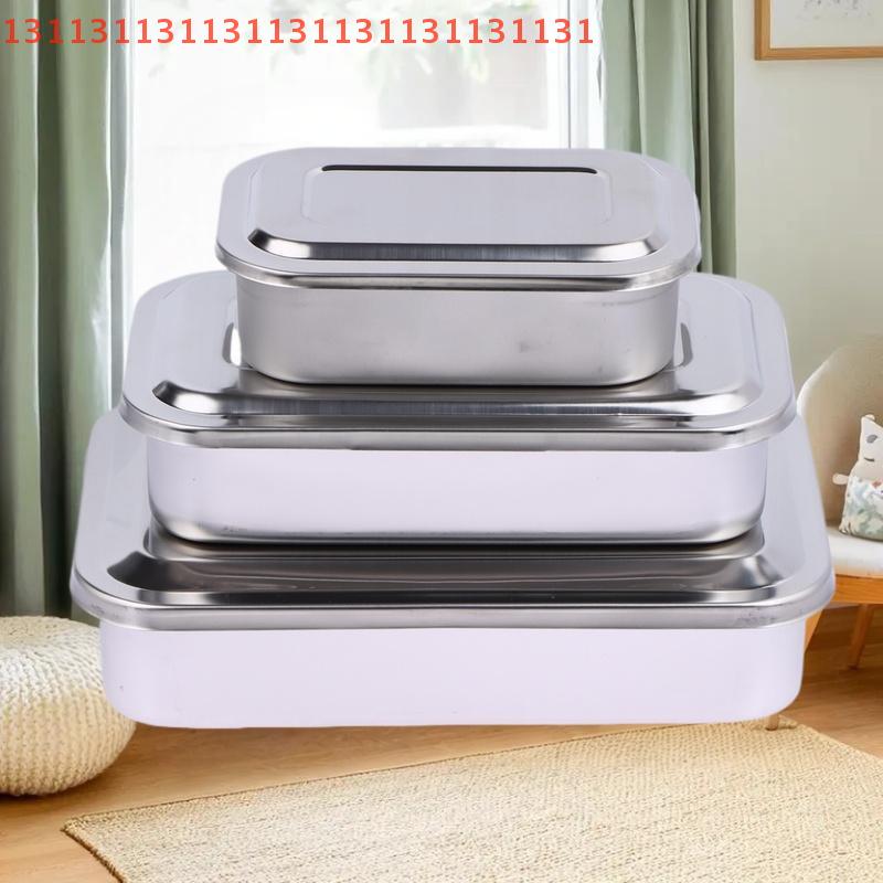 Dental Tray Surgical Nursing Lid Medical Equipment Steriliser Container For Dentist Storage Box Stainless Steel Instrument
